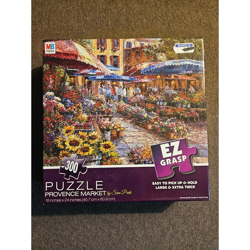 MB Puzzle "Provence Market" Easy To Pick Up 300 Piece Jigsaw Puzzle by‎ Sam Park